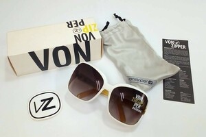 163-Ky10713-60 VONZIPPER ボン ジッパー サングラス SJJFQDHA WGG White Gold / Brown Grad DHARMA　