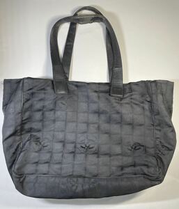 10-6★鑑定済 CHANELニュートラベルライン トートバッグ