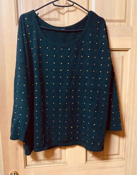 AZUL by moussy スタッズ ニット フリーサイズ