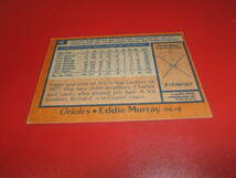 1978 TOPPS #36 EDDIE MARREY RC ルーキーカード_画像2