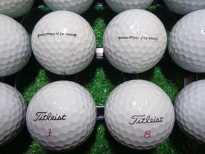 [MTL422.] 【マジック】 B級 タイトリスト プロ ブイワンエックス　21年 Titleist PRO V1X 20球 ロストボール 【中古】