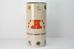 70’s ビンテージ NFL American Football Conference 缶 ゴミ箱 約43cm [アメフト][Pittsburgh Steelers][ダストボックス][当時物]H