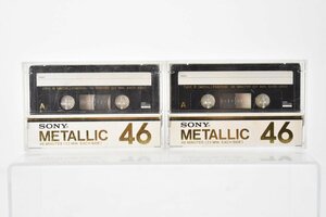 使用済み SONY メタルポジション カセットテープ METALLIC 46 2本まとめて [ソニー][メタルテープ][TYPE IV][METAL][録音済み]6H