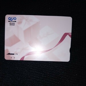  new goods QUO card 500 jpy postage 80 jpy 