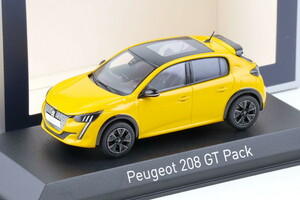 ノレブ 1/43 プジョー 208 GT パック 2022 ファロイエロー NOREV 1:43 Peugeot 208 GT Pack 2022 Faro yellow 472835