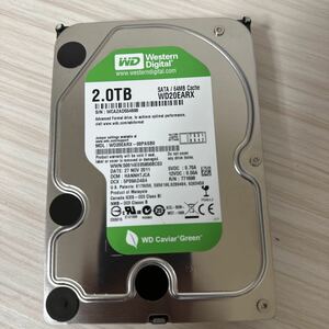 X446:【動作保証/使用0時間】WD 2TB HDD WD20EARX-00PASB0 3.5インチHDD SATA 2000GB