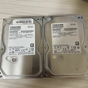 Q355/Q356(二枚セット):【動作保証/使用0時間 /AVコマンド対応】TOSHIBA DT01ACA050 3.5インチHDD 500GB SATA