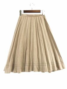 SunaUna SunaUna pleated skirt size34/ beige *# * dja2 lady's 