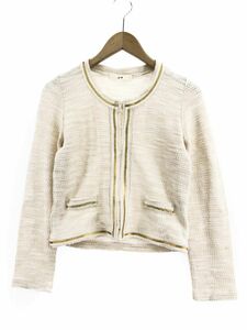 ef-de ef-de no color knitted jacket size9/ beige *# * dja2 lady's 