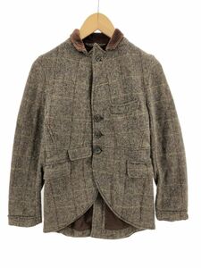 ENGINEERED GARMENTS エンジニアドガーメンツ ウール混 総柄 テーラード ジャケット size0/茶 ◇■ ☆ dja2 レディース