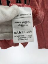 FRANKLIN & MARSHALL フランクリン＆マーシャル ワッペン Tシャツ sizeL/レッド ◇■ ☆ dja2 メンズ_画像4