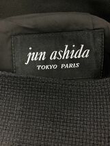 JUN ASHIDA ジュンアシダ ウール100% フロントスリット Aライン 台形 スカート size9/黒 ◇■ ☆ djb0 レディース_画像5