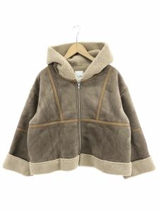 ROSE BUD Rose Bud fake mouton jacket sizeF/ tea *# * djb0 lady's 