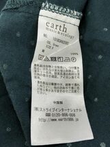 earth music&ecology アースミュージック＆エコロジー ドット ブラウス シャツ sizeF/緑 ◇■ ☆ djb6 レディース_画像5