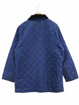 Barbour 襟コーデュロイ キルティング ジャケット sizeM/青 ◆■ ☆ djb6 メンズ_画像6