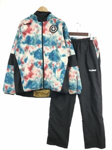 hummel ヒュンメル ウーブンフーデッド ジャケット パンツ セットアップ sizeL/ブラック ◇■ ☆ djc0 メンズ