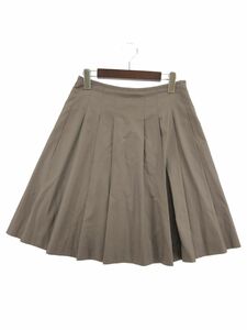 NATURAL BEAUTY ナチュラルビューティー プリーツ スカート size３８/茶系 ■■ ☆ djc0 レディース