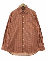 Nigel Cabourn ナイジェルケーボン 総柄 ネル シャツ sizeL/オレンジ系 ◇■ ☆ djc0 メンズ_画像1