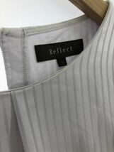 Reflect リフレクト ストライプ ブラウス シャツ size9/グレー ■■ ☆ djc3 レディース_画像2