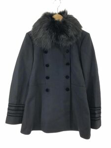 ZARA WOMAN ザラ ウーマン フェイクファー コート sizeM/黒 ◇■ ☆ djc3 レディース