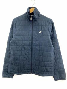 NIKE Nike cotton inside jacket sizeL/ navy *# * djc3 lady's 