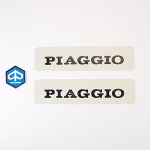 Lettering set frame Aluminium black/blue- Piaggio Ciao ピアジオ チャオ アルミ フレームステッカー