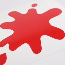 Sticker -LAMBRETTA ink spot- DL GP - gloss red ランブレッタ インクスポットステッカー 赤 VESPA ベスパ_画像2