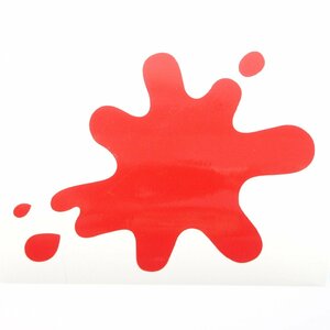 Sticker -LAMBRETTA ink spot- DL GP - gloss red ランブレッタ インクスポットステッカー 赤 VESPA ベスパ