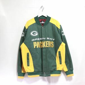 希少【NFL】GREEN BAY PACKERS/刺繍/スタジャン/キルティング ジャケット ブルゾン