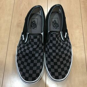 VANS バンズ 黒スニーカー スリッポン