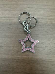 [COACH] Coach key holder Star rhinestone pink 