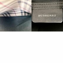 BURBERRY バーバリー ボストンバッグ ミニボストン 旅行鞄 バッグ ノバチェック ベージュ×ブラック キャンバス レディース メンズ USED_画像10