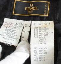 『USED』 FENDI フェンディ 36 スカート ブラック ナイロン_画像3