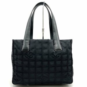 CHANEL シャネル ニュートラベルライン MM トートバッグ ショルダーバッグ 肩掛け バッグ ブラック 黒 ナイロン ココマーク レディース