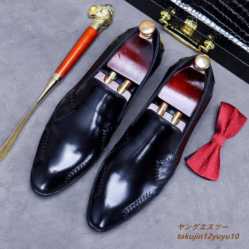 1円~ ☆ 高級ラグジュアリー靴 [イタリア製] 'HERMES エルメス' レザー