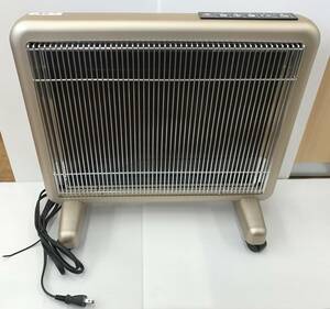 (中古品)サンルミエ 遠赤外線暖房器 サンルミエキュートDX 自動モード付 電位ストーブ/暖房器 E800L-AT パールゴールド