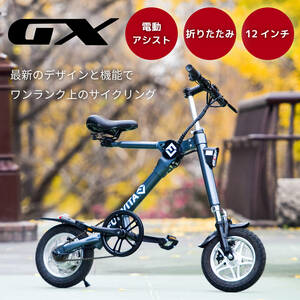 折りたたみ電動アシスト自転車 小型12インチ e-bike FANVITA (ファンビータ) GX-06