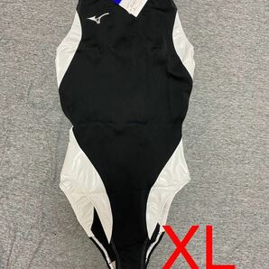 【生産終了品】MIZUNO 女子水球用競泳水着　レディース　ブラック×ホワイト　XLサイズウォーターポロ