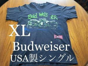 90's vintage Budweiser Tシャツ　バドワイザー　ヴィンテージ tee シングルステッチ　企業物　ビール