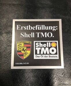 シェル オイルフィラーラベル TMO ポルシェ 930 ステッカー shell tmo Porsche 911 996 997 991 992 718 356 964 993 93000654301 (-l-sd1