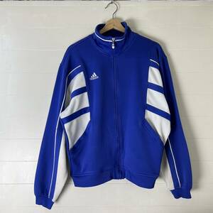 90s USA古着 アディダス トラックジャケット ジャージ 2トーン トラックトップ adidas アメリカ古着 vintage ヴィンテージ Sサイズ