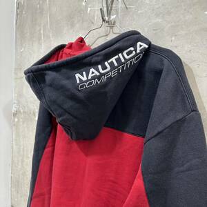 USA古着ノーティカ NAUTICAジップアップパーカー スウェット L