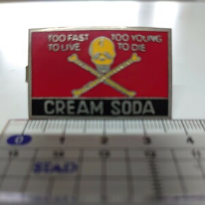 ◆CREAMSODA◆角ドクロネクタイピン◆クリームソーダ原宿初期オリジナル80年代当時物ロカビリーブラックキャッツティミーTEMMYE