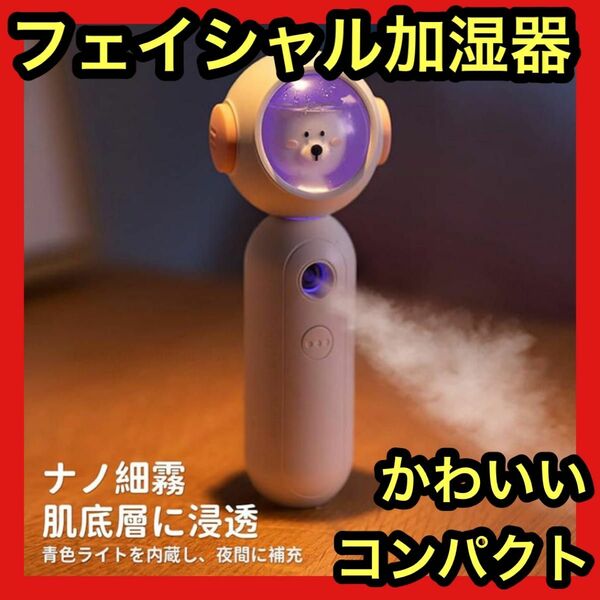 【フェイシャル加湿器】ナノウォーターミスト 小型加湿器 プレゼント 携帯