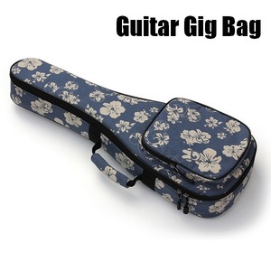  new goods ukulele gig bag 21 -inch ukulele case soft case Hawaii hibiscus musical instruments case rucksack type handbag band LSY