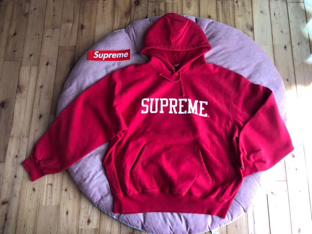 2023年最新】Yahoo!オークション -「supreme パーカー 赤