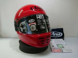 【新品未使用訳アリ】ARAI アライ RAPIDE-NEO RED Lサイズ [検索:ラパイド NEO,ASTRO,SZ,XD,ラパイドネオ]※展示品 再掲載