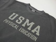 【送料無料 35%OFF】HOUSTON ヒューストン ピグメント加工 スウェット クルーネック 「USMA」　　 NO.22156 BLACK_Lサイズ_画像4