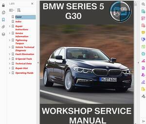 BMW G30 530i Work shop manual service book ( wiring diagram is separate ) other 523i 523d 540i 530e F90 M5 G31 selection possibility 