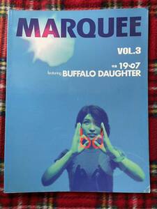 雑誌「MARQUEE vol.3 特集:buffalo daughter」マーキー バッファロードーター 嶺川貴子 ピチカートファイヴ pizzicato